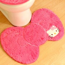 Cartoon Style Hello Kitty Pink Soft Bathroom Carpet Set Cartoon Style Hello Kitty Pink Soft Bathroom Carpet Set