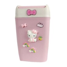 Hello Kitty Jingle Cat Bathroom Rolling Cover Trash Bin Hello Kitty Jingle Cat Bathroom Rolling Cover Trash Bin