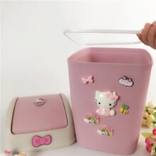 Hello Kitty Jingle Cat Bathroom Rolling Cover Trash Bin Hello Kitty Jingle Cat Bathroom Rolling Cover Trash Bin