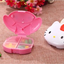 Cartoon Hello Kitty And My Melody Design Portable Pill Medicine Box Cartoon Hello Kitty And My Melody Design Portable Pill Medicine Box