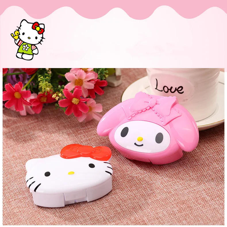 Cartoon Hello Kitty And My Melody Design Portable Pill Medicine Box