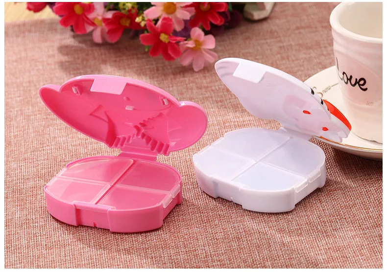 Cartoon Hello Kitty And My Melody Design Portable Pill Medicine Box