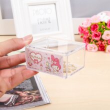 Cartoon Hello Kitty Compartment Transparent Storage Box Cartoon Hello Kitty Compartment Transparent Storage Box