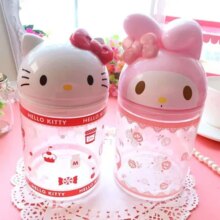 Hello Kitty Cotton Swab And Cosmetic Organizer Hello Kitty Cotton Swab And Cosmetic Organizer