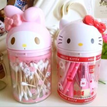 Hello Kitty Cotton Swab And Cosmetic Organizer Hello Kitty Cotton Swab And Cosmetic Organizer