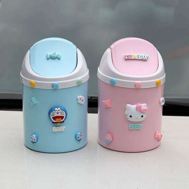 Hello Kitty Cartoon Mini Garbage Bin