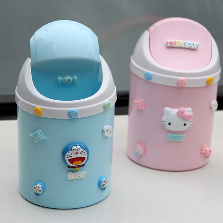 Hello Kitty Cartoon Mini Garbage Bin