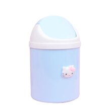 Hello Kitty Pattern Bedroom Plastic Dustbin Hello Kitty Pattern Bedroom Plastic Dustbin