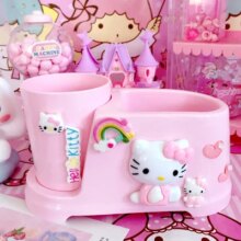 Cat Cartoon Hello Kitty Couple Toothbrush Cup Tumblers Brush Mouthwash Shaped Plastic In Bathroom Accessories Set Cat Cartoon Hello Kitty Couple Toothbrush Cup Tumblers Brush Mouthwash Shaped Plastic In Bathroom Accessories Set