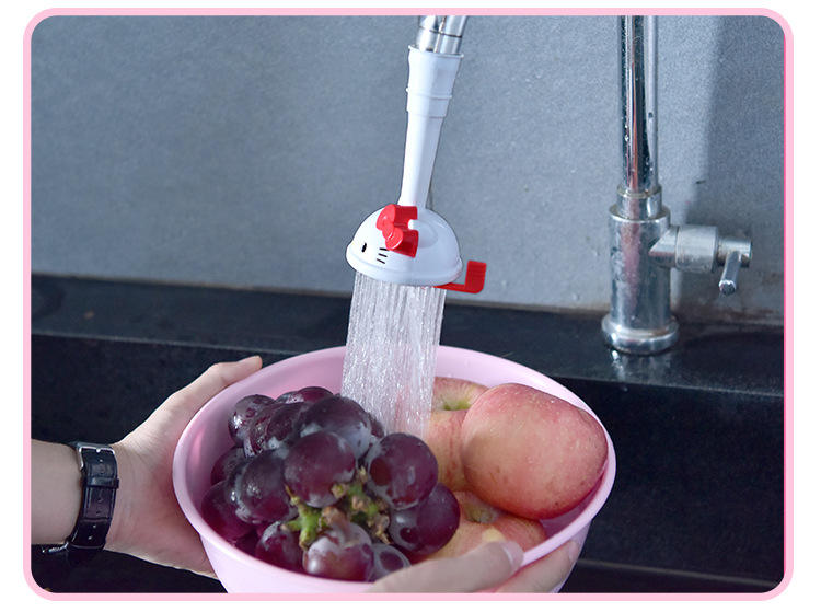 Hello Kitty Head Mouth Cartoon Silicone Faucet Extension Hello Kitty Head Mouth Cartoon Silicone Faucet Extension