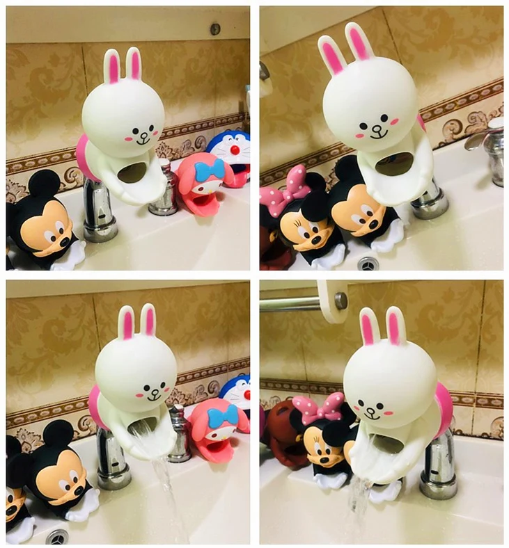 Hello Kitty Head Mouth Cartoon Silicone Faucet Extension Hello Kitty Head Mouth Cartoon Silicone Faucet Extension