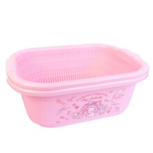 Kawaii Hello Kitty Kitchen Double Wash Basket Kawaii Hello Kitty Kitchen Double Wash Basket