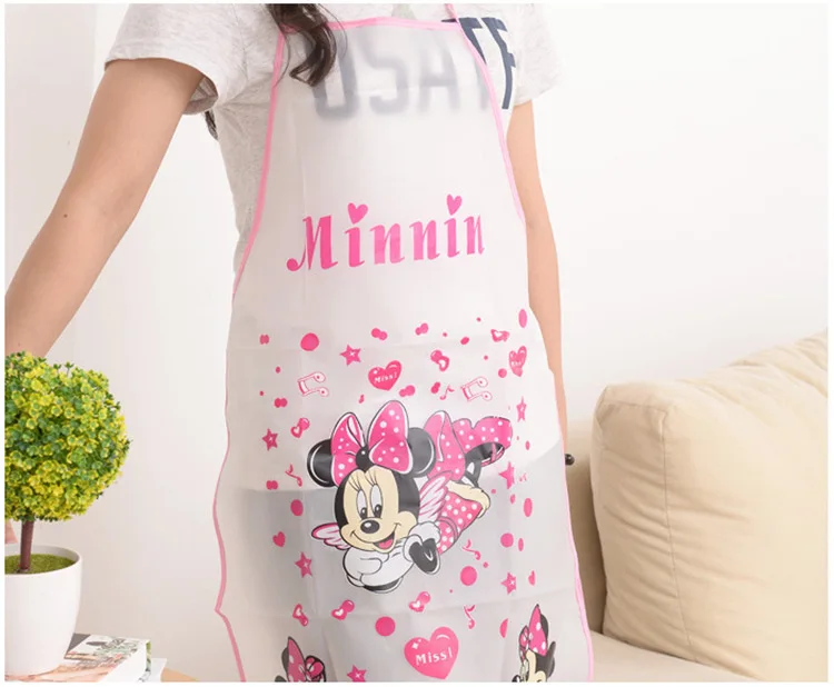 Cartoon Animal Printed Waterproof Cooking Anti-Oil Bib Apron