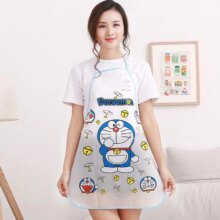 Cartoon Cat Mickey Print Transparent Waterproof Anti-Oil Sleeveless Apron Cartoon Cat Mickey Print Transparent Waterproof Anti-Oil Sleeveless Apron