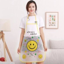 Cartoon Cat Mickey Print Transparent Waterproof Anti-Oil Sleeveless Apron Cartoon Cat Mickey Print Transparent Waterproof Anti-Oil Sleeveless Apron