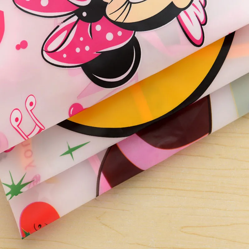 Cartoon Cat Mickey Print Transparent Waterproof Anti-Oil Sleeveless Apron