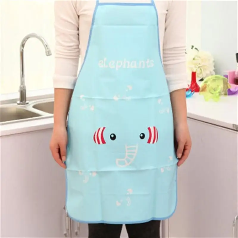 Cartoon Pattern Kitchen Waterproof Cooking Kawaii Aprons