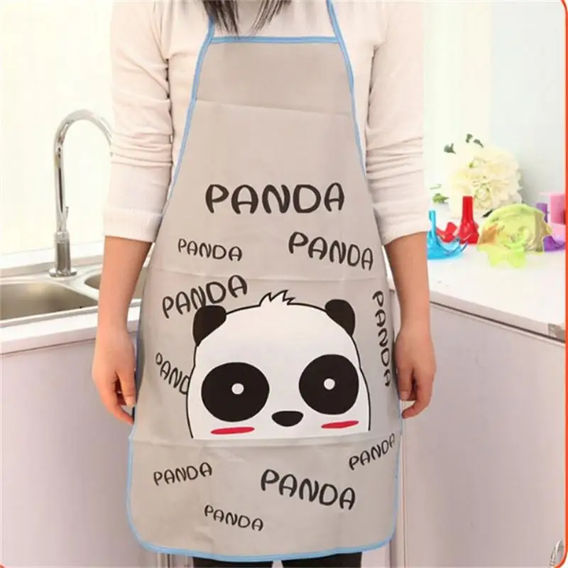 Cartoon Pattern Kitchen Waterproof Cooking Kawaii Aprons
