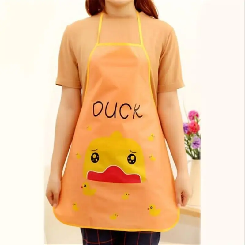 Cartoon Pattern Kitchen Waterproof Cooking Kawaii Aprons