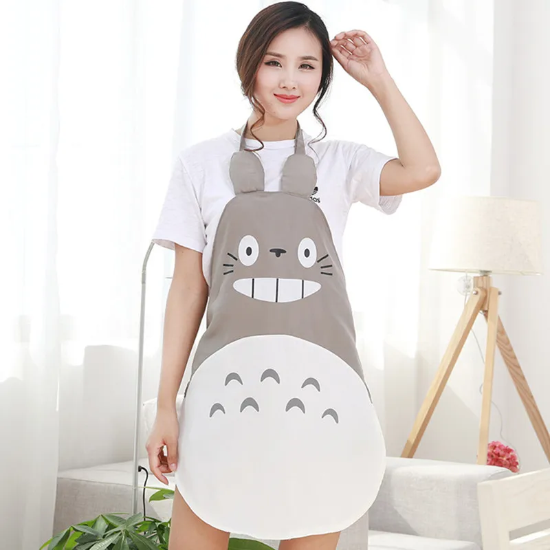 Cartoon Print Sleeves Waterproof Kitchen Soil Release Apron