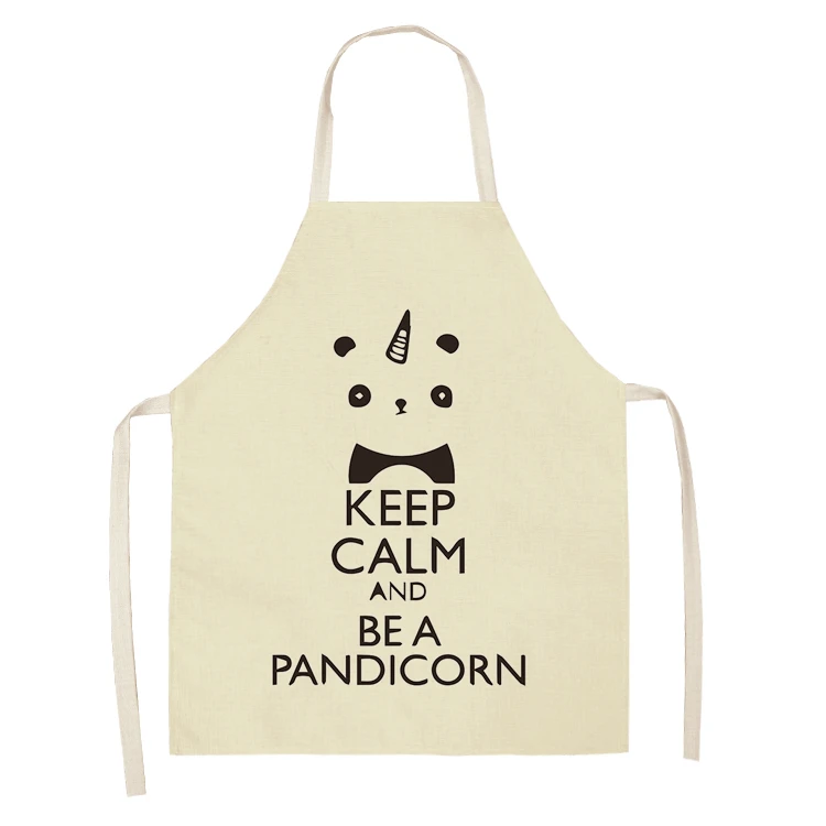Cartoon Panda Bibs Household Cleaning Apron