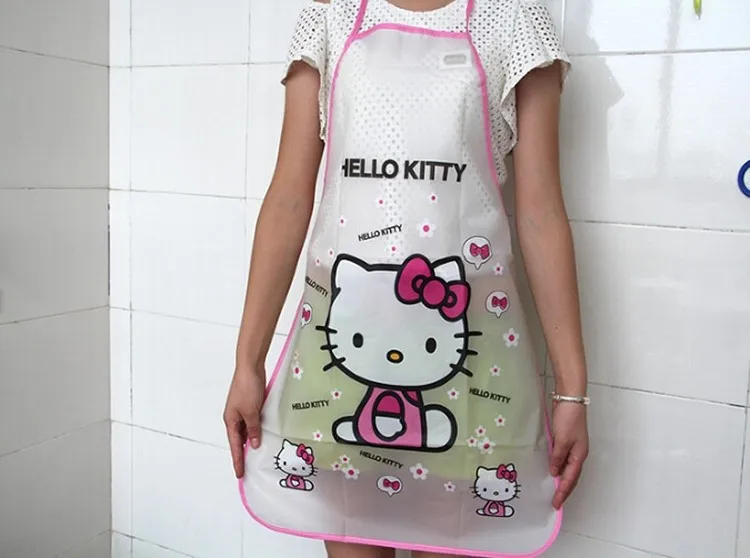 Hello Kitty Cartoon Design Kitchen Apron For Women