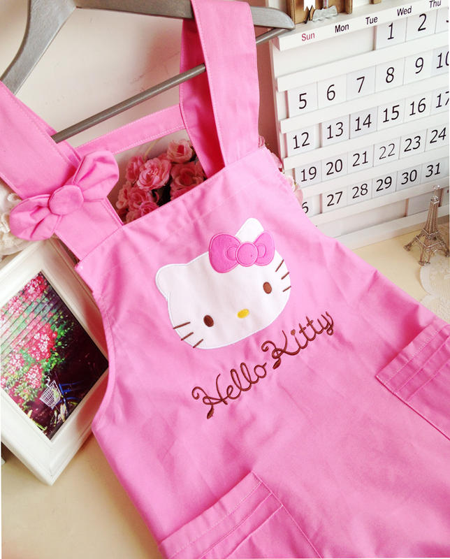 Hello Kitty Bow Cartoon Kitchen Cleaning Apron