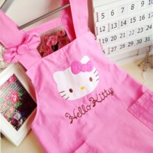 Hello Kitty Bow Cartoon Kitchen Cleaning Apron Hello Kitty Bow Cartoon Kitchen Cleaning Apron