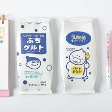 Kawaii Milk Drink Design Large Capacity Pencil Case Kawaii Milk Drink Design Large Capacity Pencil Case