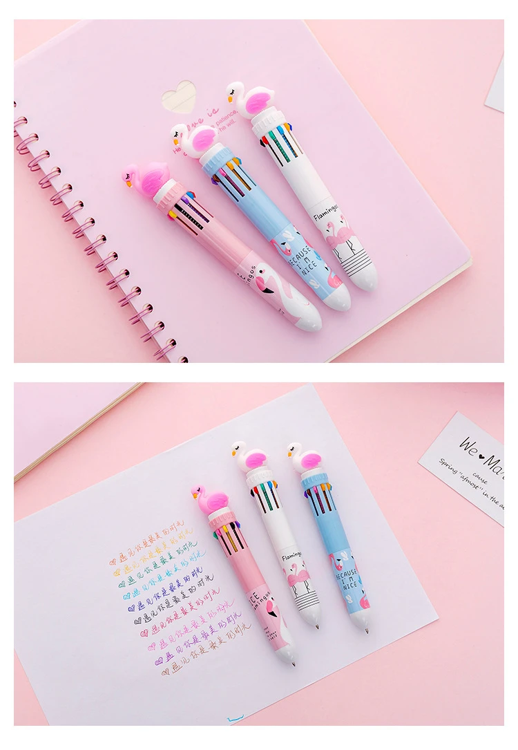 Unicorn 10 Multicolor In 1 Ballpoint Pens For School Office Supplies