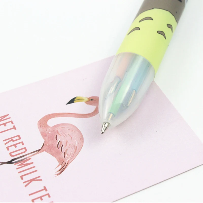 Kawaii Totoro Design 6 Colors In 1 Ballpoint Pen