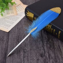 Kawaii Glittering Feather Design Ballpoint Pen Kawaii Glittering Feather Design Ballpoint Pen