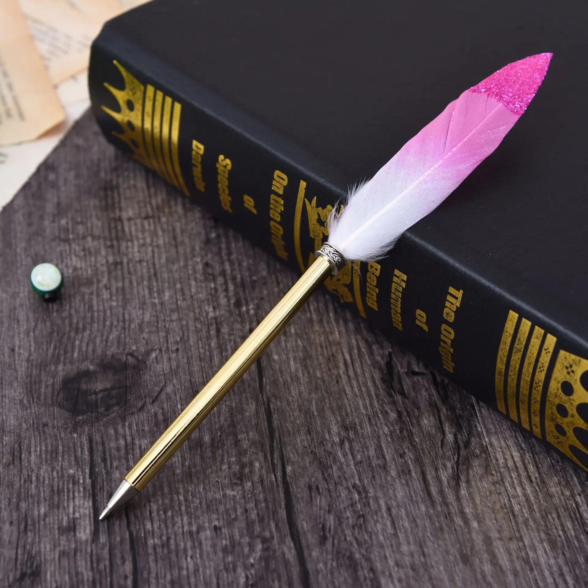 Kawaii Colorful Feather Ballpoint Pen