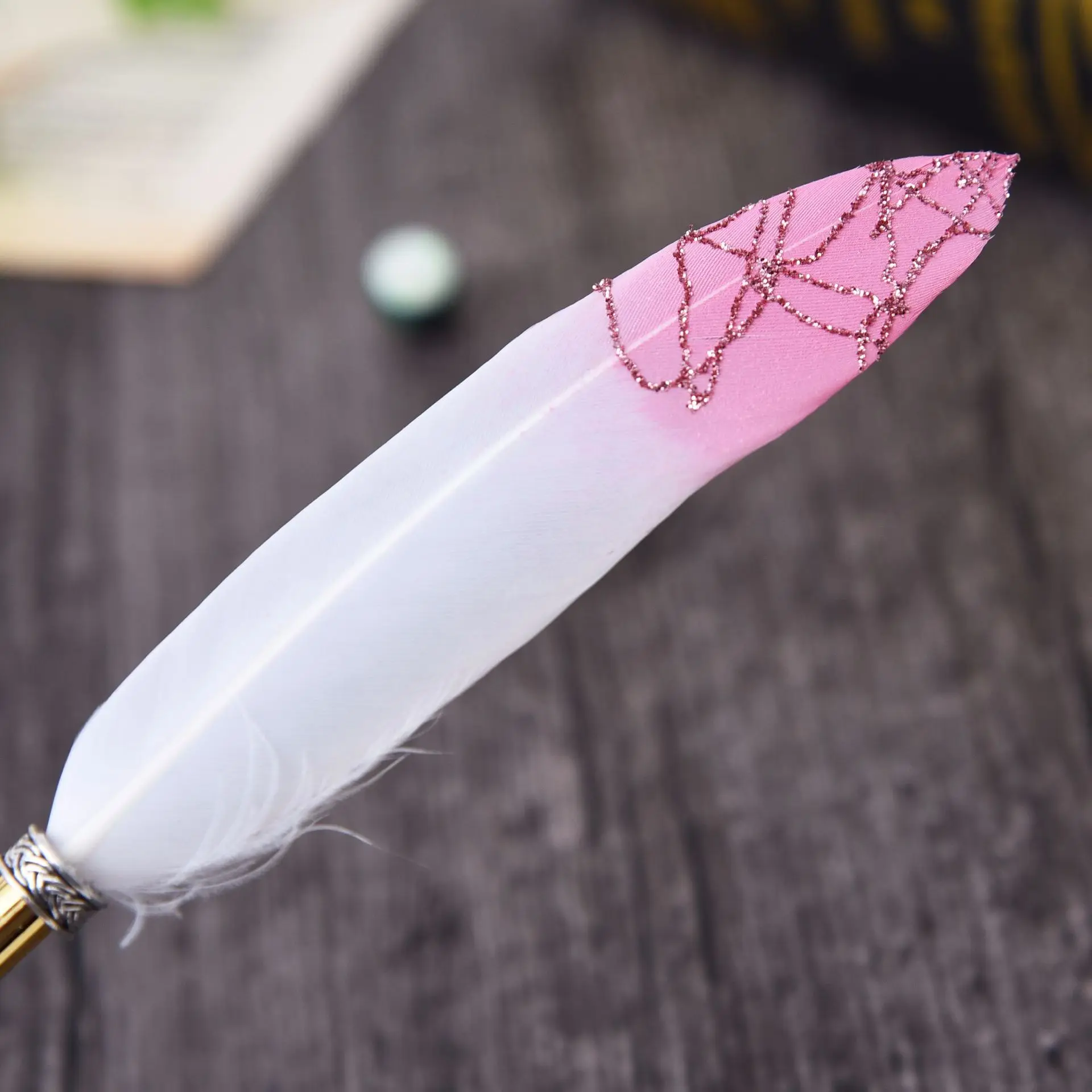 Kawaii Colorful Feather Ballpoint Pen