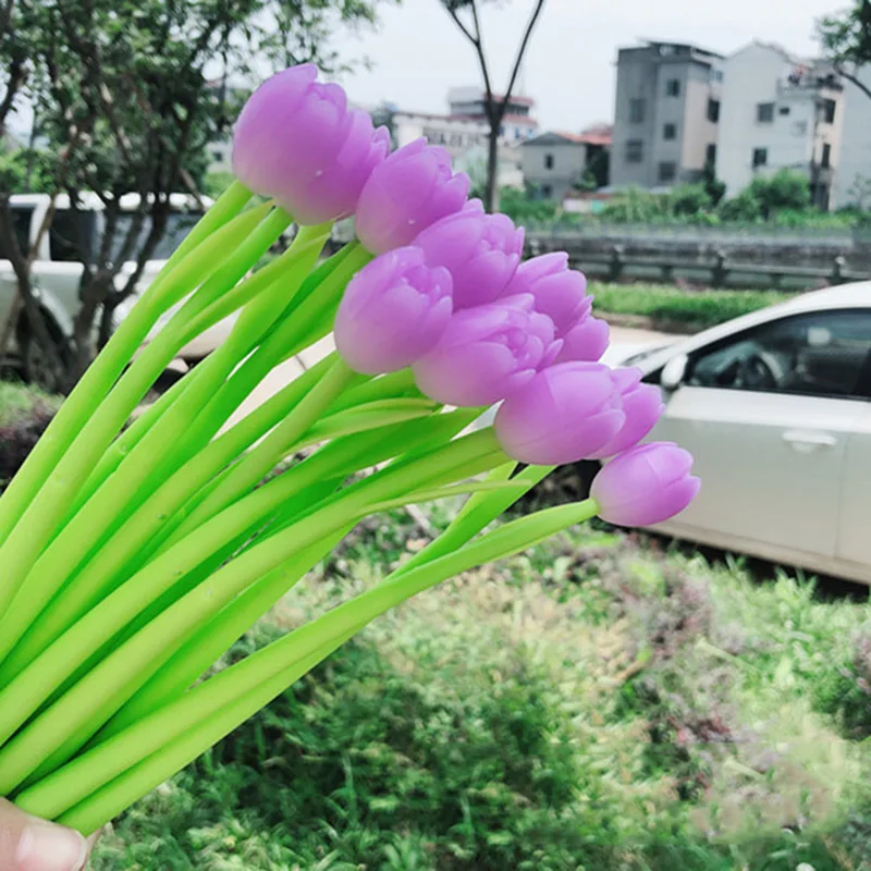 Kawaii Discolor Tulip Novelty Flower Neutral Gel Pen