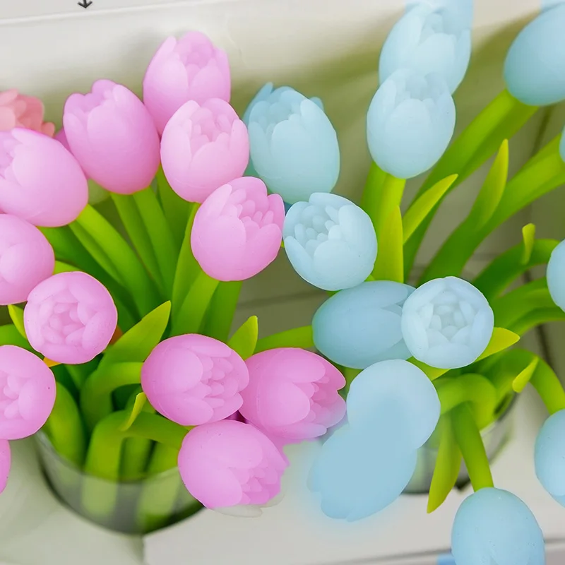Kawaii Discolor Tulip Novelty Flower Neutral Gel Pen