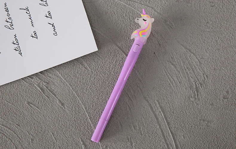 Kawaii Bear Unicorn Light Gel Pens