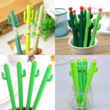 Cactus Kawaii Gel Pens Novelty Green Plants School Stationery Cactus Kawaii Gel Pens Novelty Green Plants School Stationery
