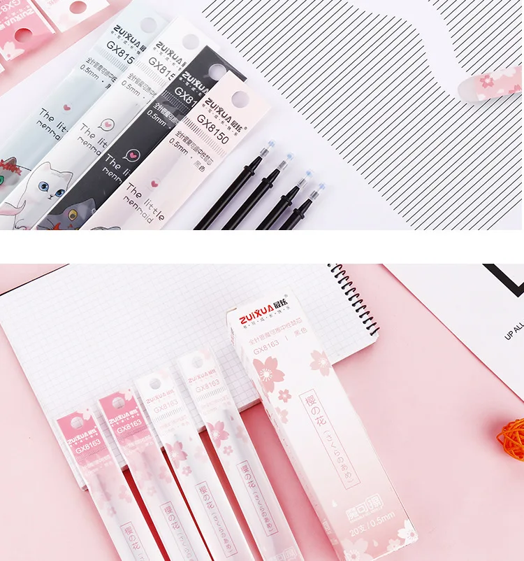 Kawaii Cat Mermaid Stationery Erasable Gel Pen