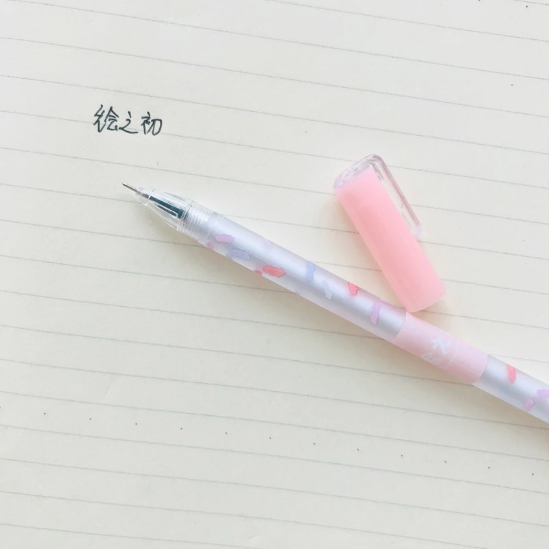 Kawaii Stationery Transparent Black Ink Gel Pen
