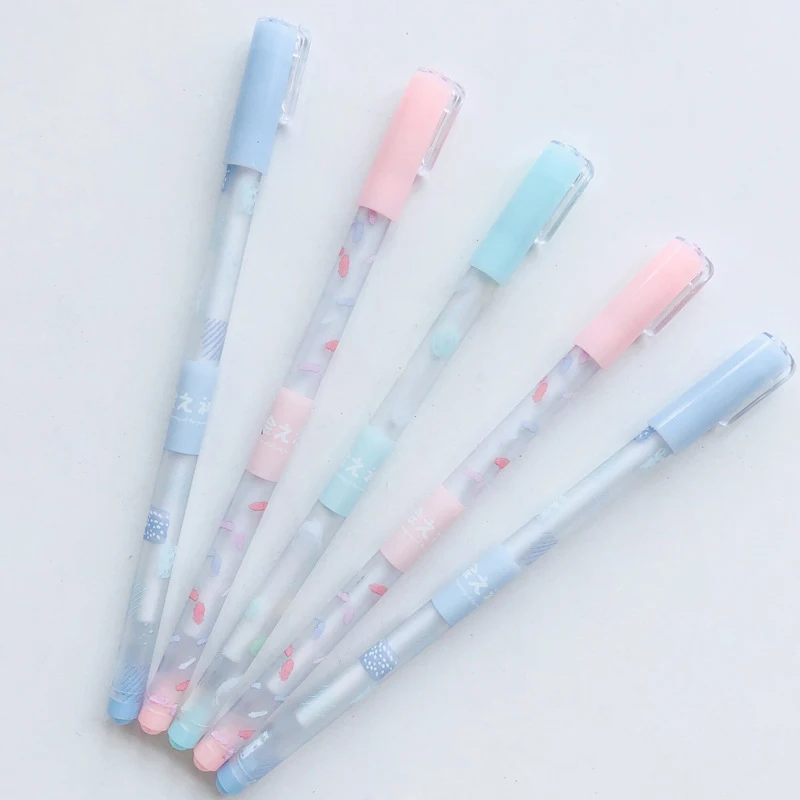 Kawaii Stationery Transparent Black Ink Gel Pen
