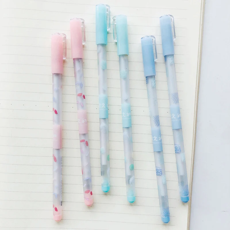 Kawaii Stationery Transparent Black Ink Gel Pen