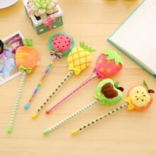 Kawaii Fruit Hairball Candy Color Gel Pens Kawaii Fruit Hairball Candy Color Gel Pens