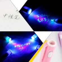 Kawaii Cat Dog Cartoon Magic LED Invisible Ink Gel Pen Kawaii Cat Dog Cartoon Magic LED Invisible Ink Gel Pen