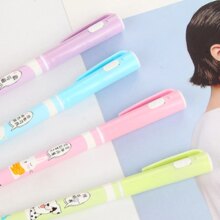 Kawaii Cat Dog Cartoon Magic LED Invisible Ink Gel Pen Kawaii Cat Dog Cartoon Magic LED Invisible Ink Gel Pen