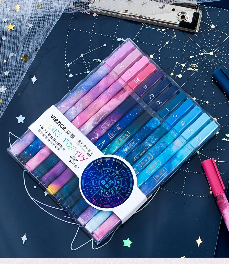 Kawaii Constellation Stars Stationery Gel Pen