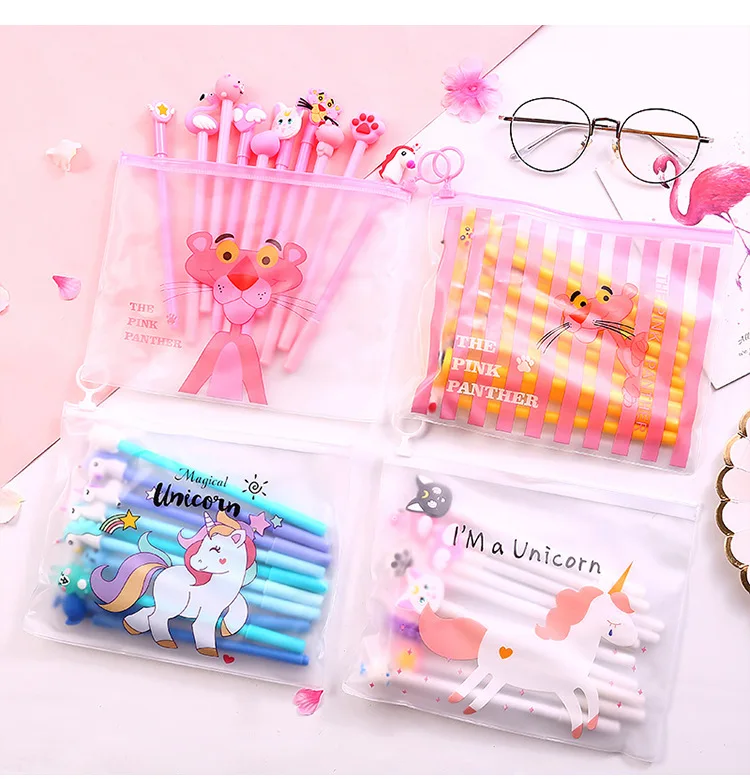 10Pcs/Set Gel Pen Kawaii School Unicorn Pen Stationery 10Pcs/Set Gel Pen Kawaii School Unicorn Pen Stationery
