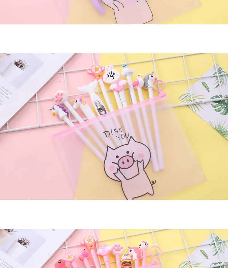 10Pcs/Set Gel Pen Kawaii School Unicorn Pen Stationery 10Pcs/Set Gel Pen Kawaii School Unicorn Pen Stationery