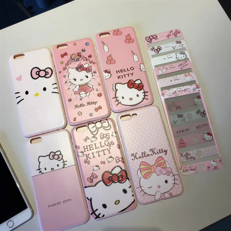 Cartoon Hello Kitty Back Cover For iPhone
