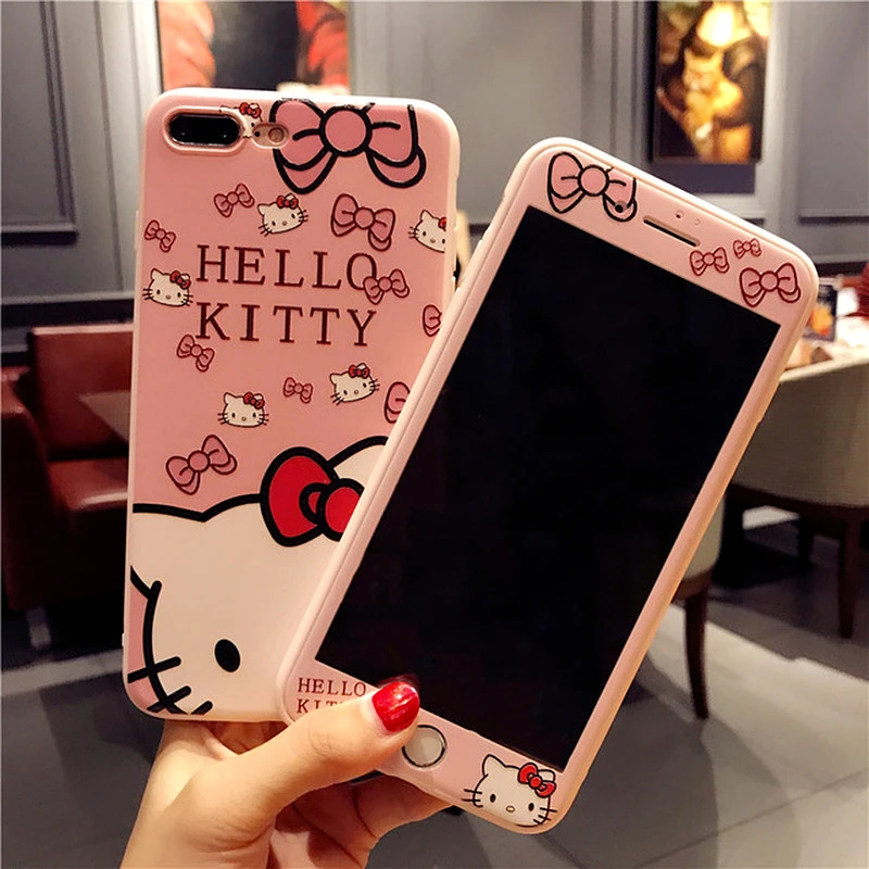 Cartoon Hello Kitty Back Cover For iPhone